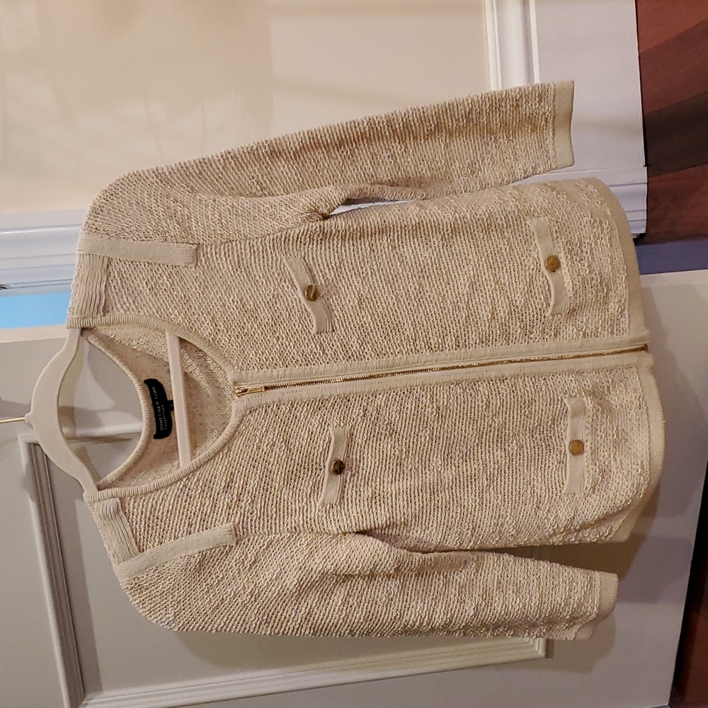Jones New York Collection zip up sweater